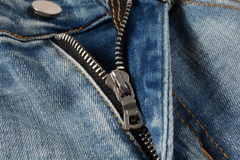 Letter Embroidery Jeans